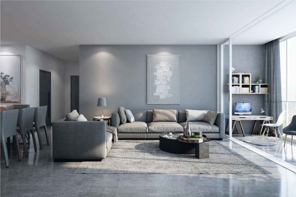 Flats in New Alipore: living room