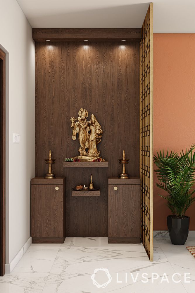 mandir designs for small flats