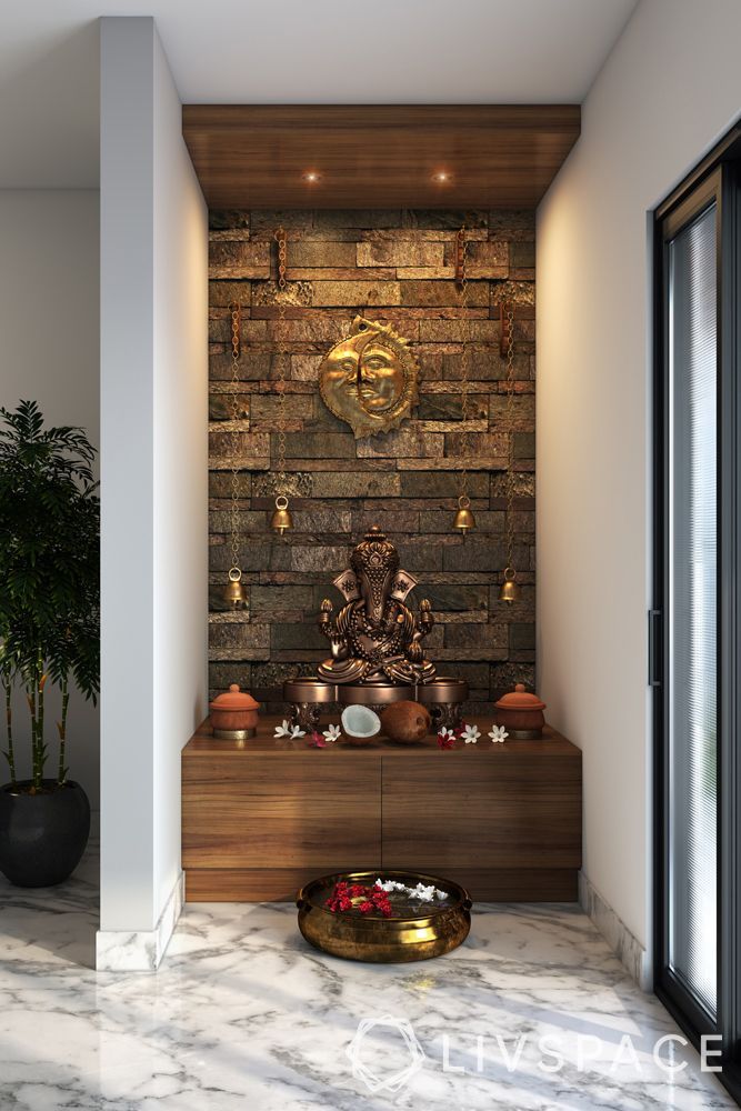 mandir designs for small flats