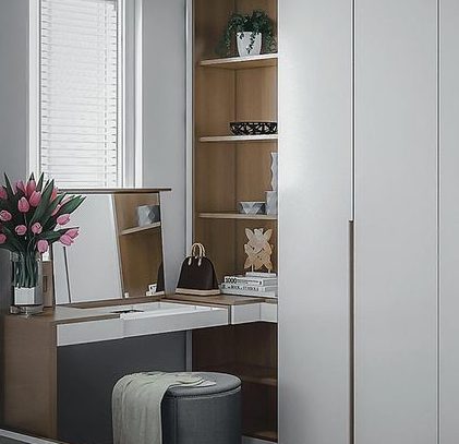 master bedroom wardrobe design with dressing table 