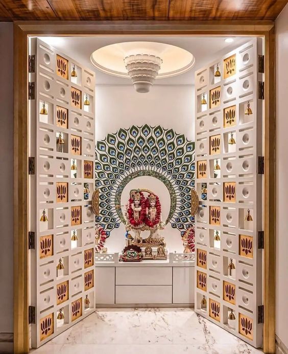 100+ Latest Pooja Room Designs 2022 | Indian Puja Room Interior Design |  Elegant Mandir Designs - YouTube