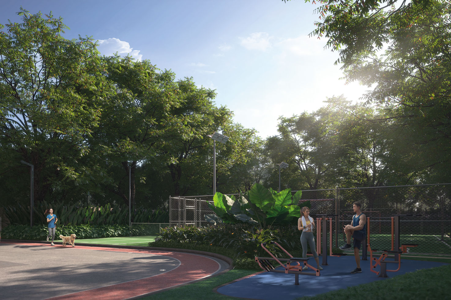 Outdoor Gym & Jogging Track